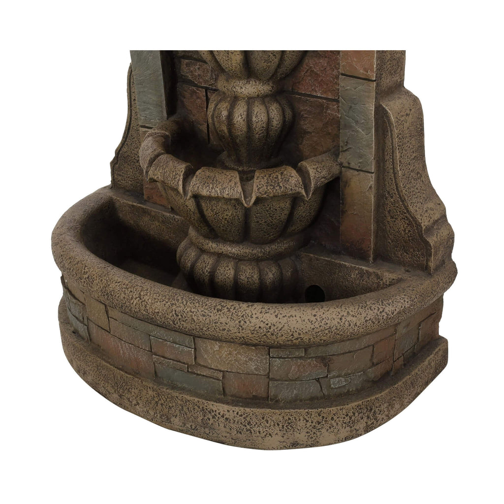 29-Inch Tall Outdoor Weather-Resistant Faux Stone Floor Fountain (SAK63421)