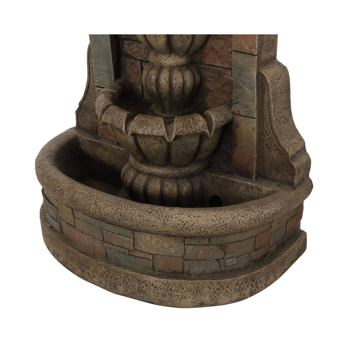 29-Inch Tall Outdoor Weather-Resistant Faux Stone Floor Fountain (SAK63421)