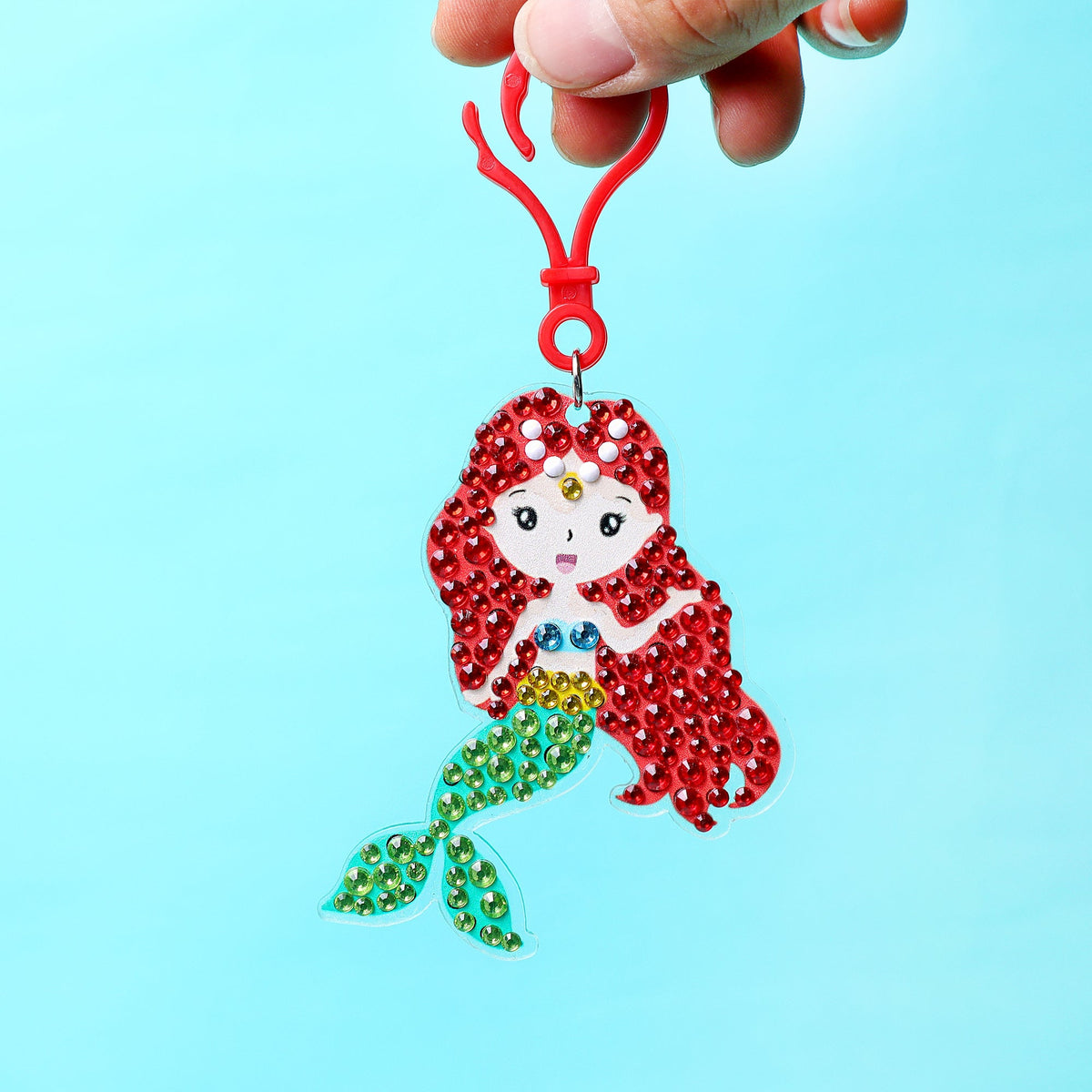 Adorable Keychains Diamond Art Kit – Mermaid (Set of 15)