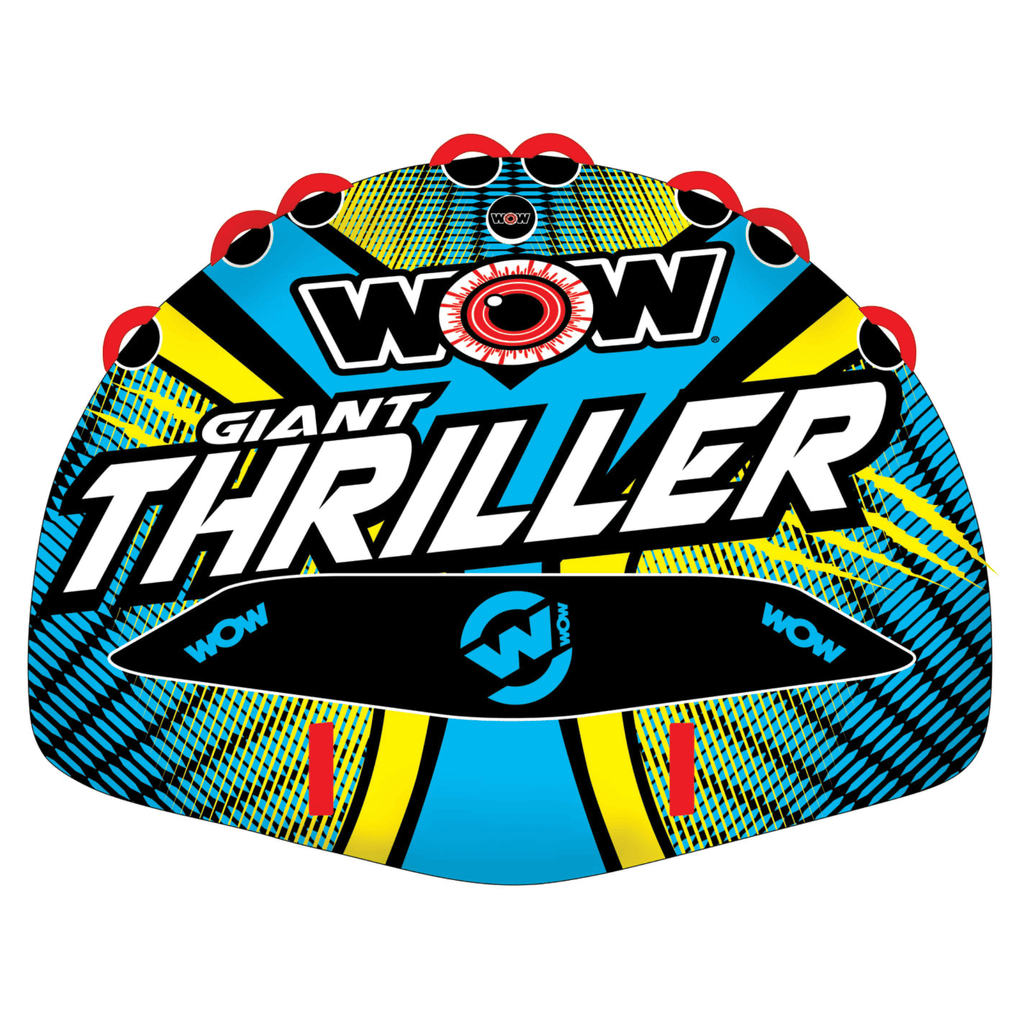 WOW Watersports Giant Thriller 1 to 4 Person Inflatable Towable Deck Tube