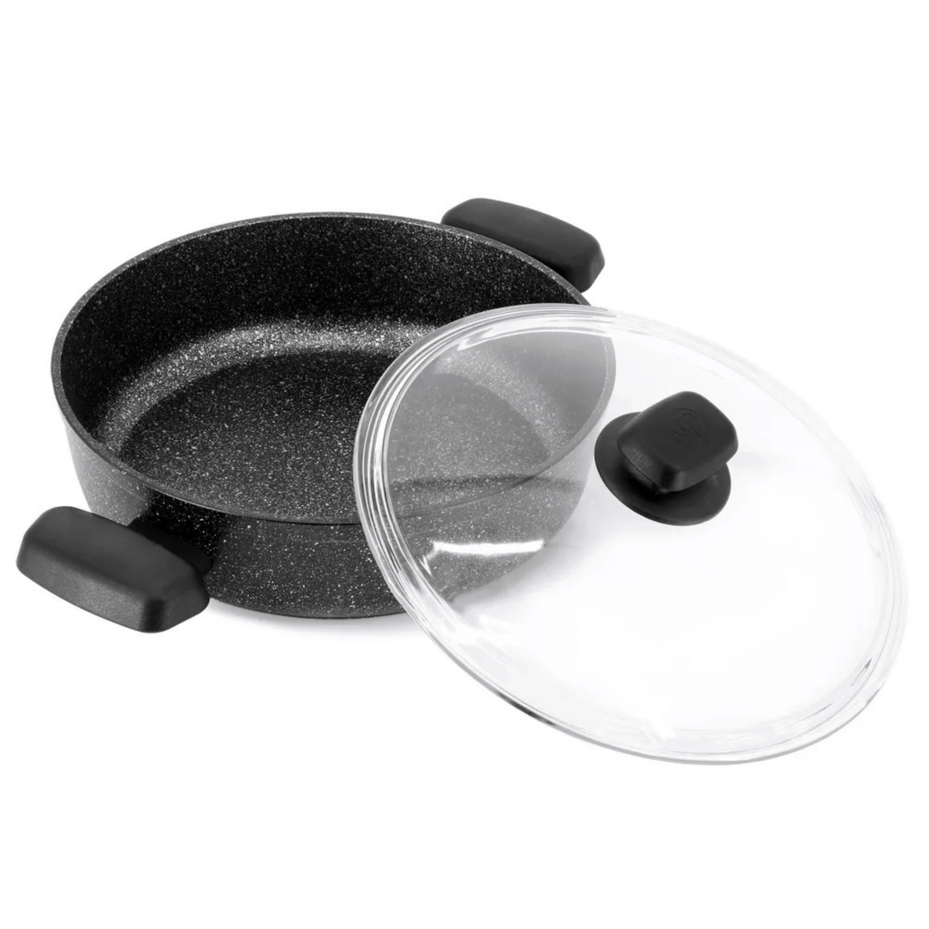 Korkmaz Ornella Aluminum 2.5L Non-Stick Low Casserole Dish with Lid