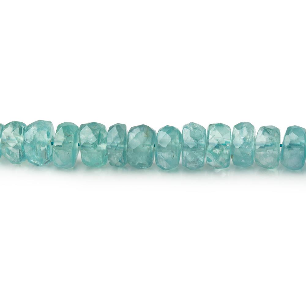 3.5-5.5mm Teal Kyanite Faceted Rondelle Beads 16 inch 162 pieces AA