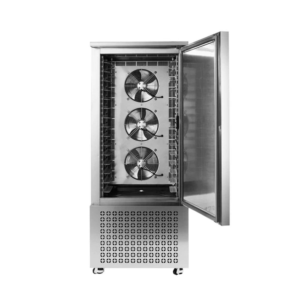 370L Commercial Freestanding Blast Freezer With 15 Trays For Chilling Seafood & Gelato (SAK98170)