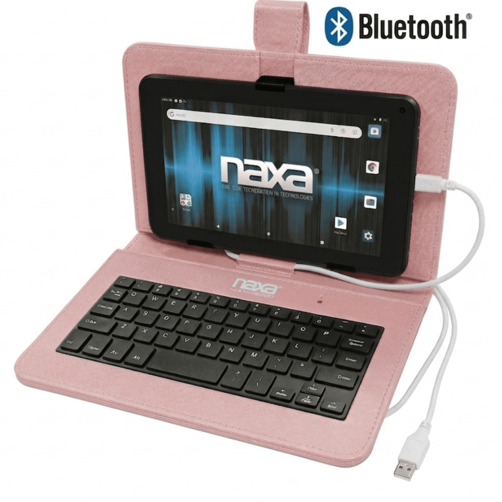 Naxa 7" Core Android 11 Tablet Kit Rose Gold - Refurbished