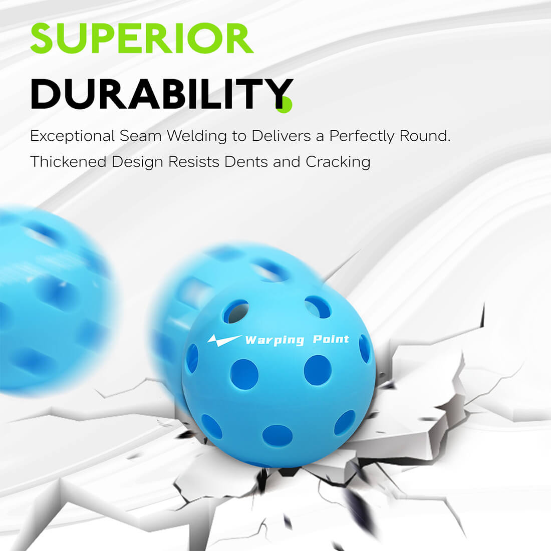 Indoor Practice Pickleballs - Blue