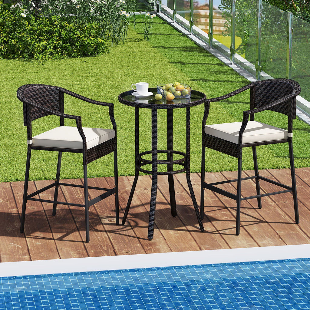 9 Feet Patio Umbrella with Push Button Tilt and Crank