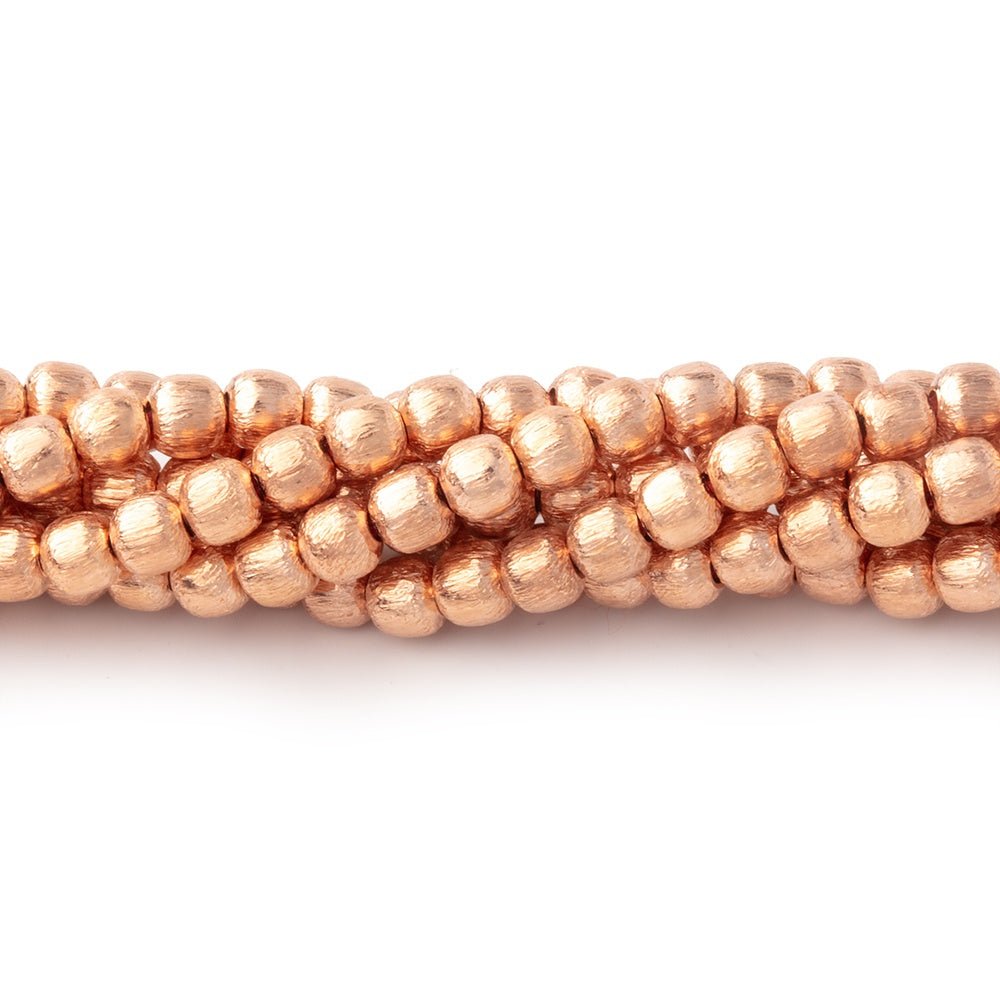 3mm Brushed Round Beads
