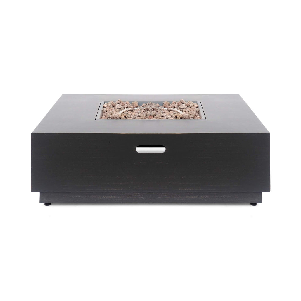 40-Inch 50K BTU Modern Outdoor Square Iron Backyard Patio Fire Pit (SAK31635)