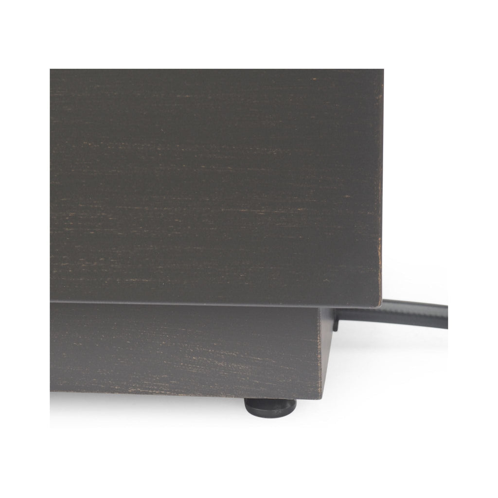 40-Inch 50K BTU Modern Outdoor Square Iron Backyard Patio Fire Pit (SAK31635)