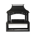 40-Inch Outdoor Steel Wood-Burning Backyard Fireplace Fire Pit (SAK45758)