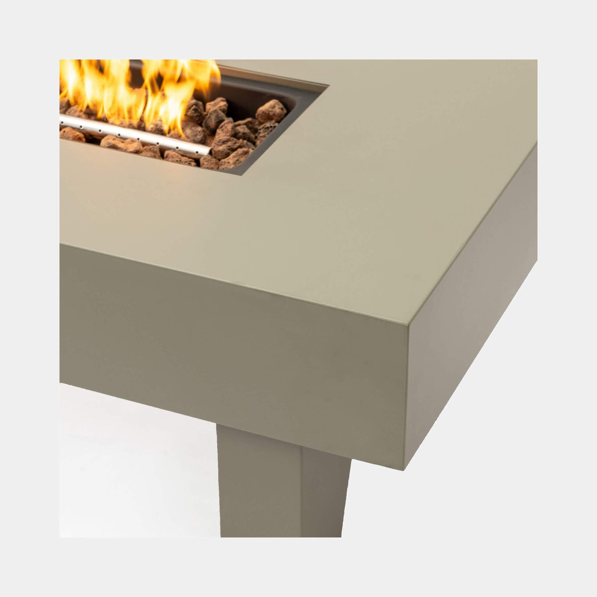 42-Inch 50K BTU Iron Liquid Propane Fire Pit Table With Glass Stones (SAK63845)