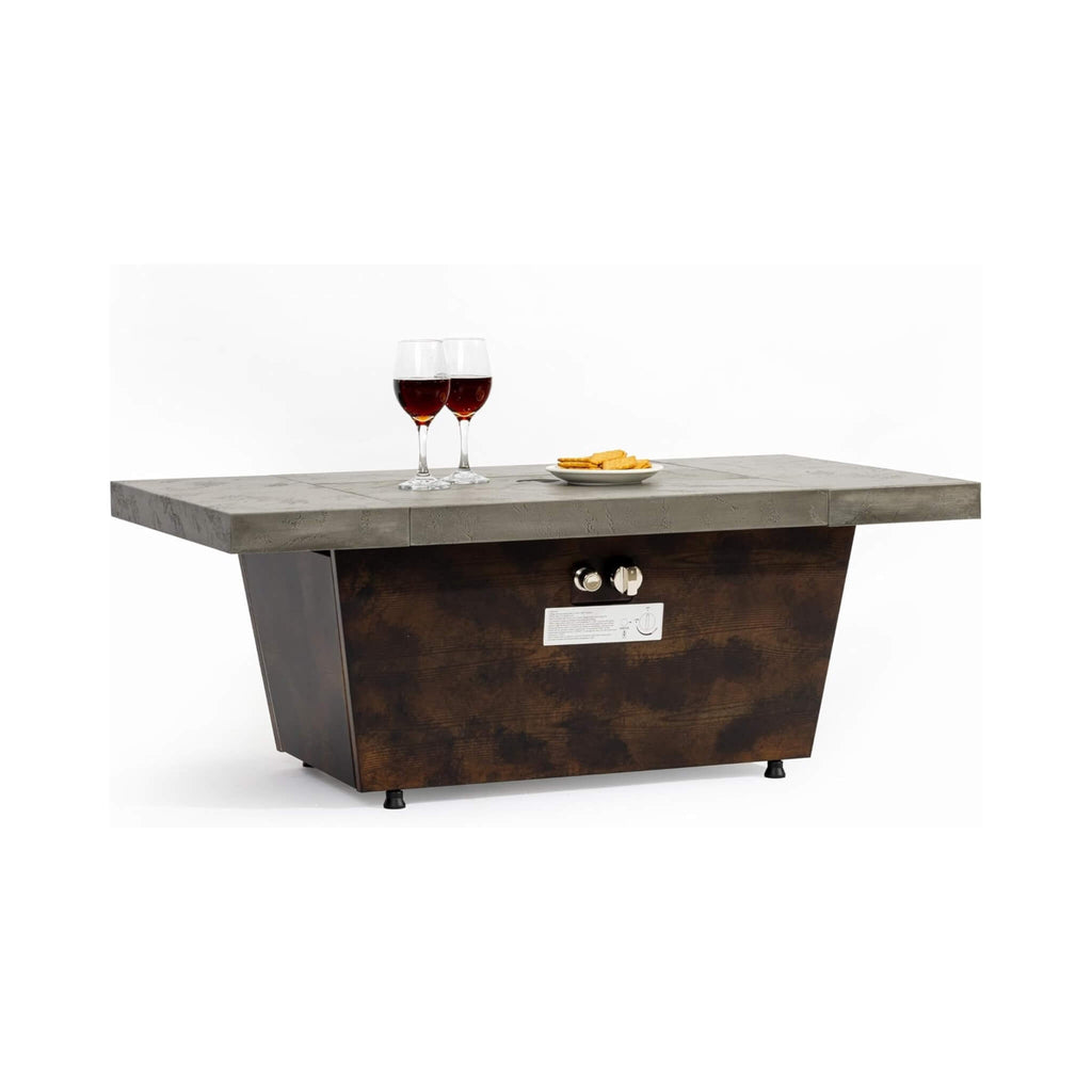 42-Inch Luxury Propane Gas Fire Pit Table With Fireglass (SAK97251)