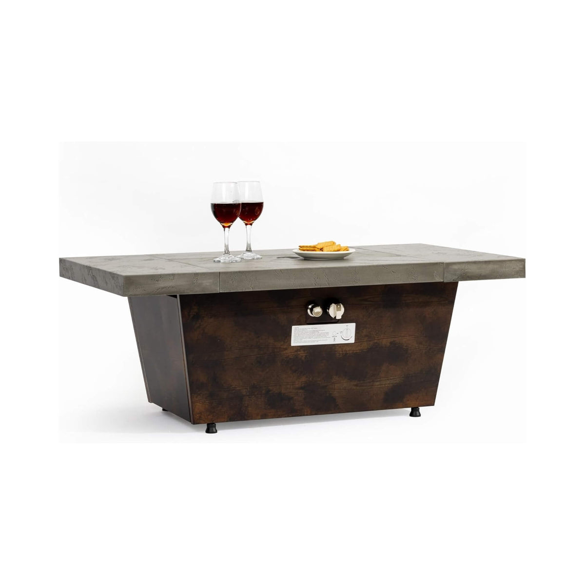 42-Inch Luxury Propane Gas Fire Pit Table With Fireglass (SAK97251)