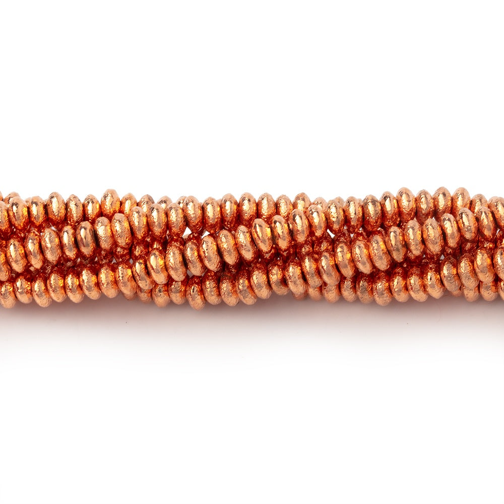3mm Brushed Disc Beads