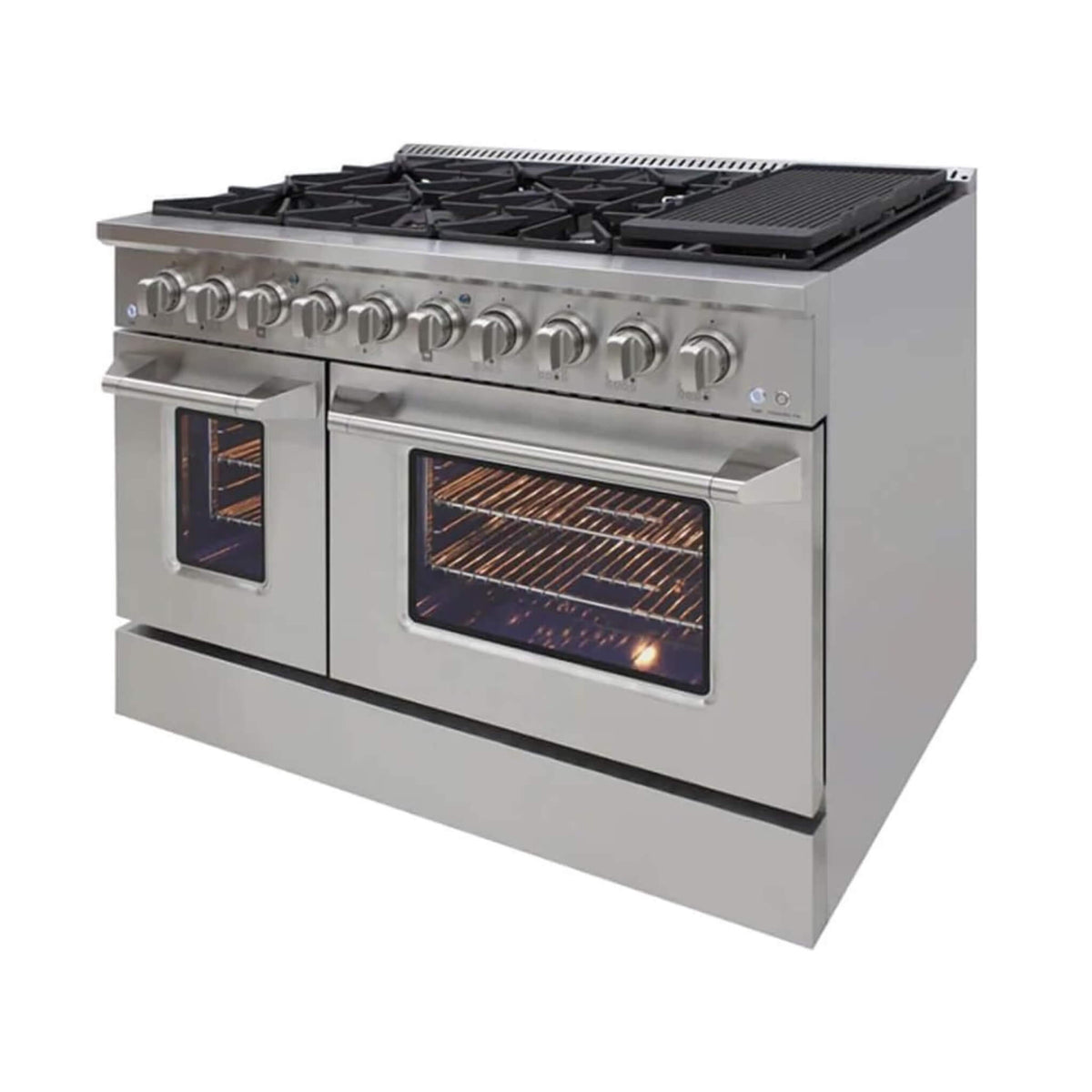 48-Inch Stainless Steel 5-Burner Dual Fuel Range With Convection Oven (SAK82146)
