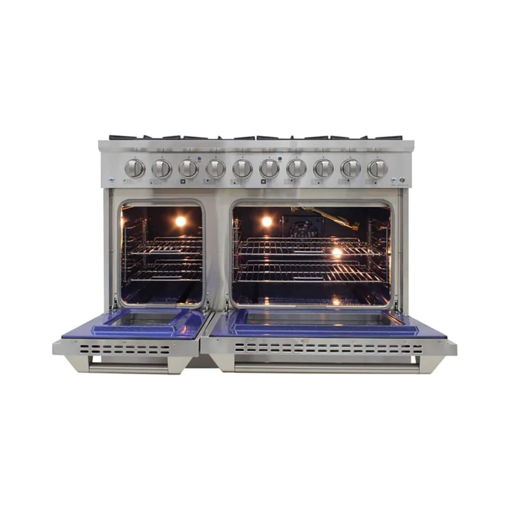 48-Inch Stainless Steel 5-Burner Dual Fuel Range With Convection Oven (SAK82146)