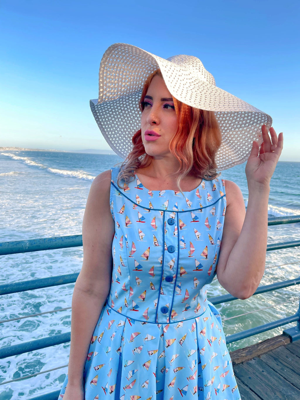Elizabeth Dress in Windsurfer - XS only, 1 left!