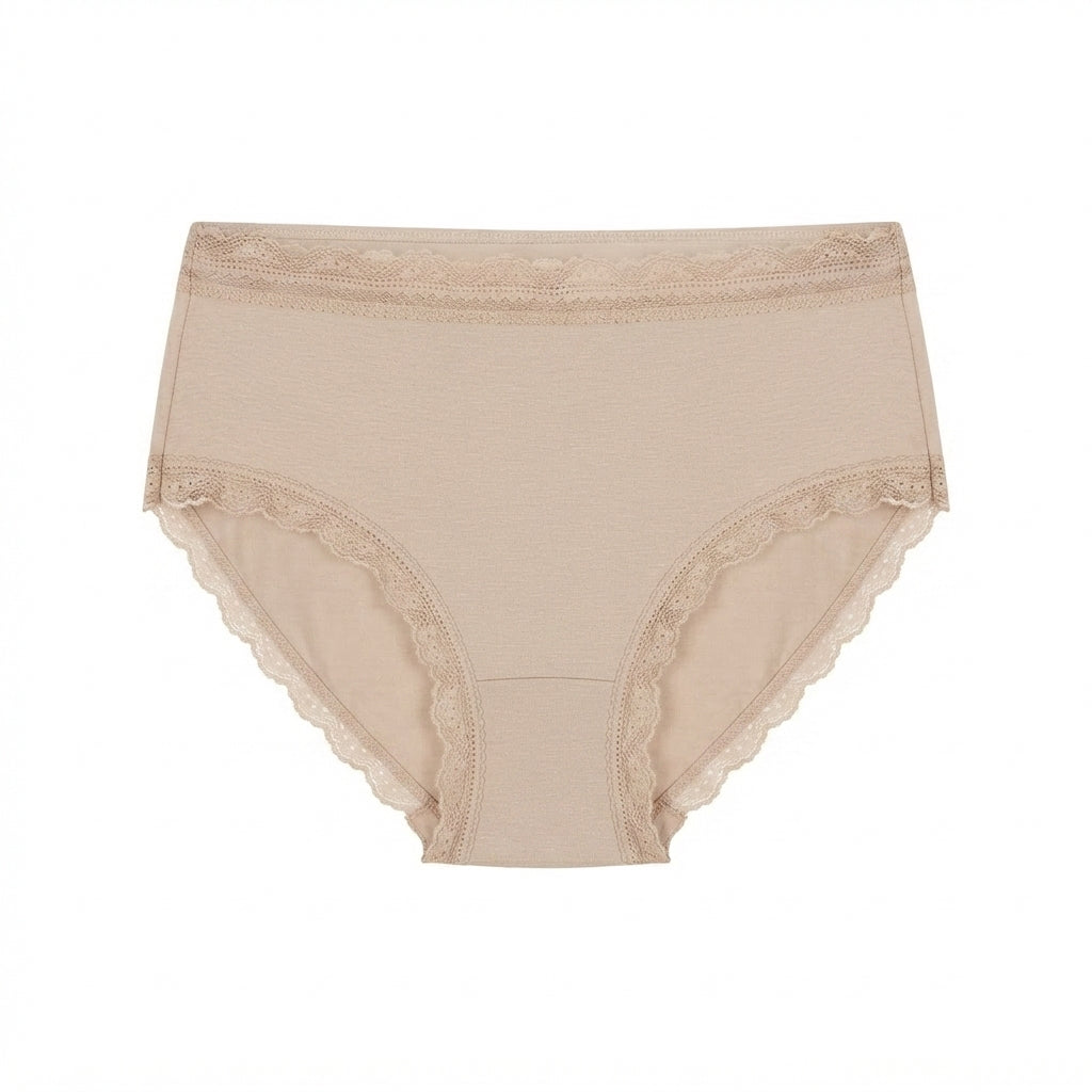 Organic Lace Mid-rise Brief