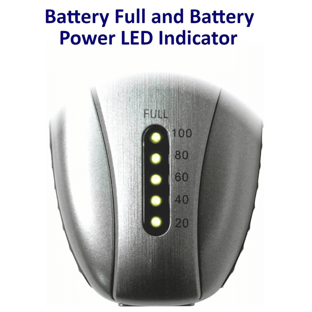 Optimus Cordless Rechargeable LED Shaver with Pop-Up Trimmer