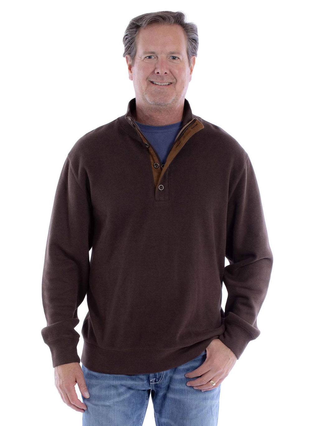 Scully Elbow Patches (5278) - Men's Pullover Sweater