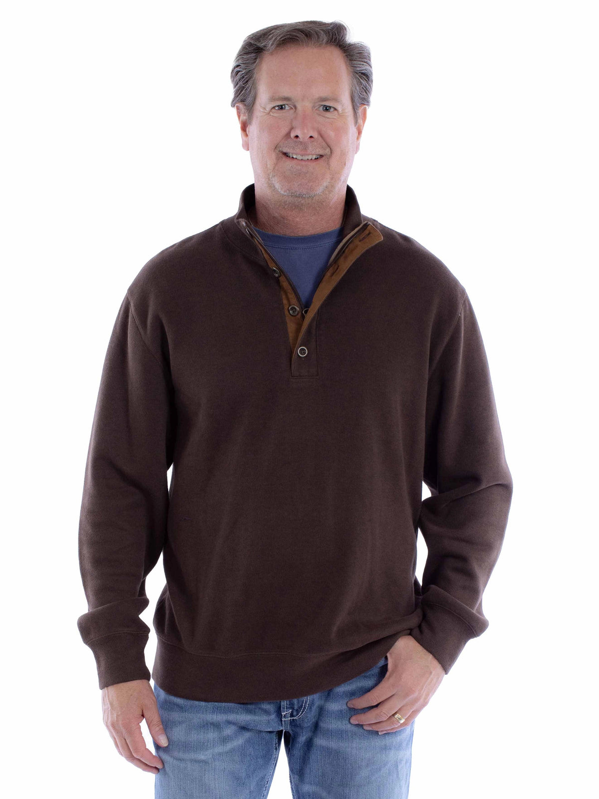 Scully Elbow Patches (5278) - Men's Pullover Sweater