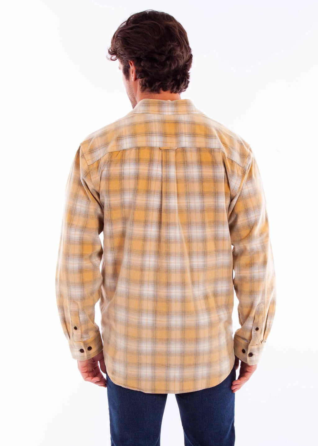 Scully One Pocket (5357) - Men's Corduroy Plaid Shirt
