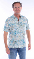 Scully White Batik (5378) - Men's Casual Shirt