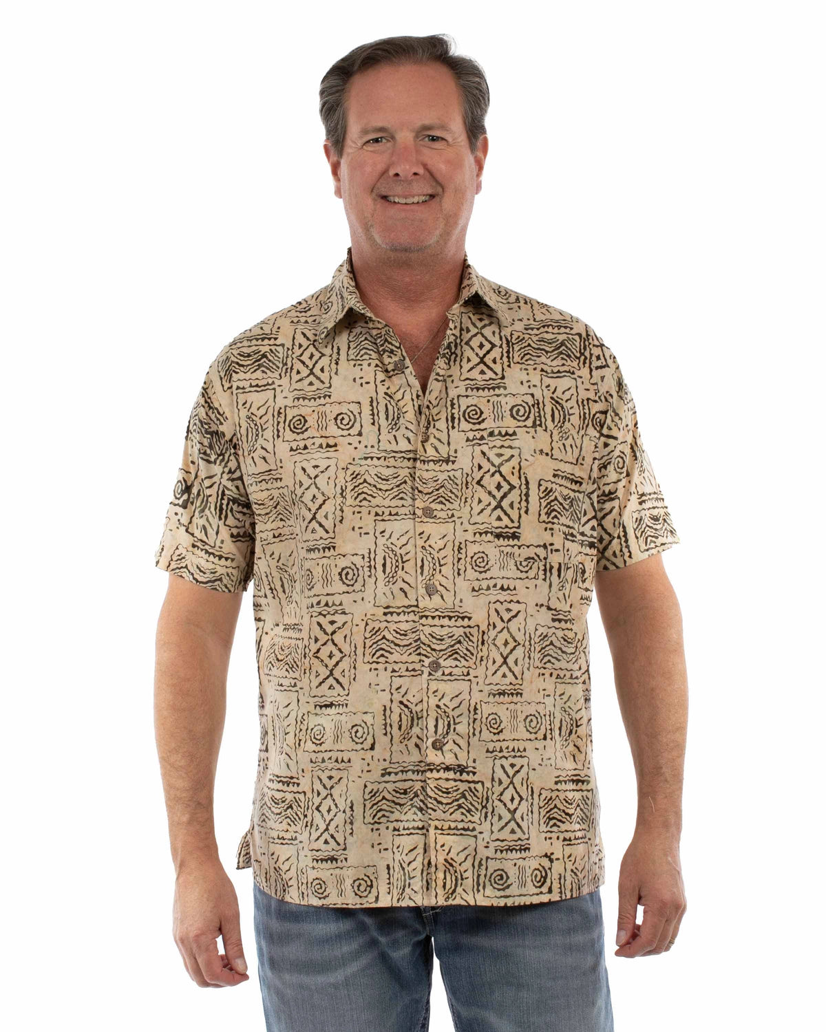 Scully Sand Batik (5404) - Men's Casual Shirt