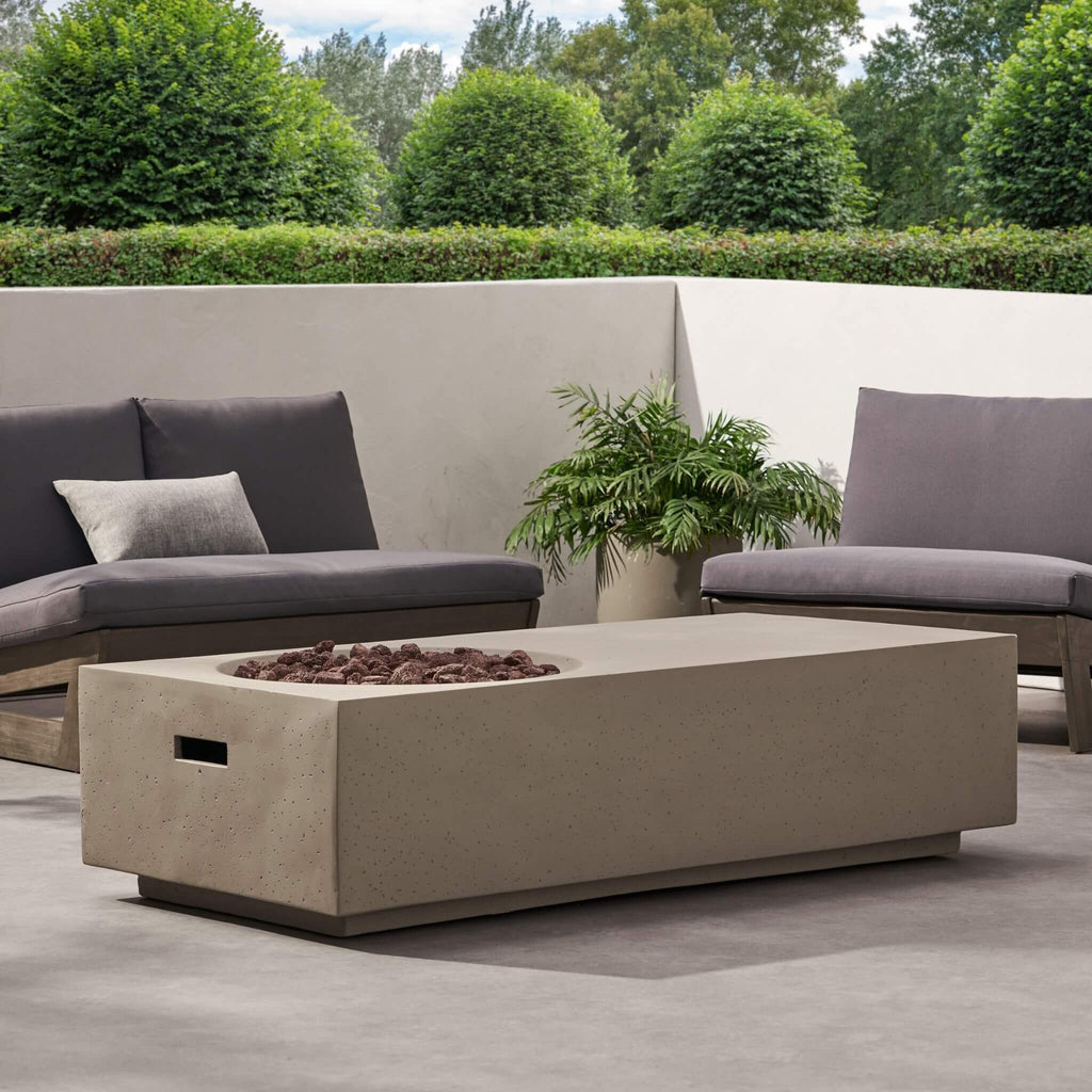 Premium 56-Inch Modern 50K BTU MGO Fire Pit Coffee Table (SAK17643)