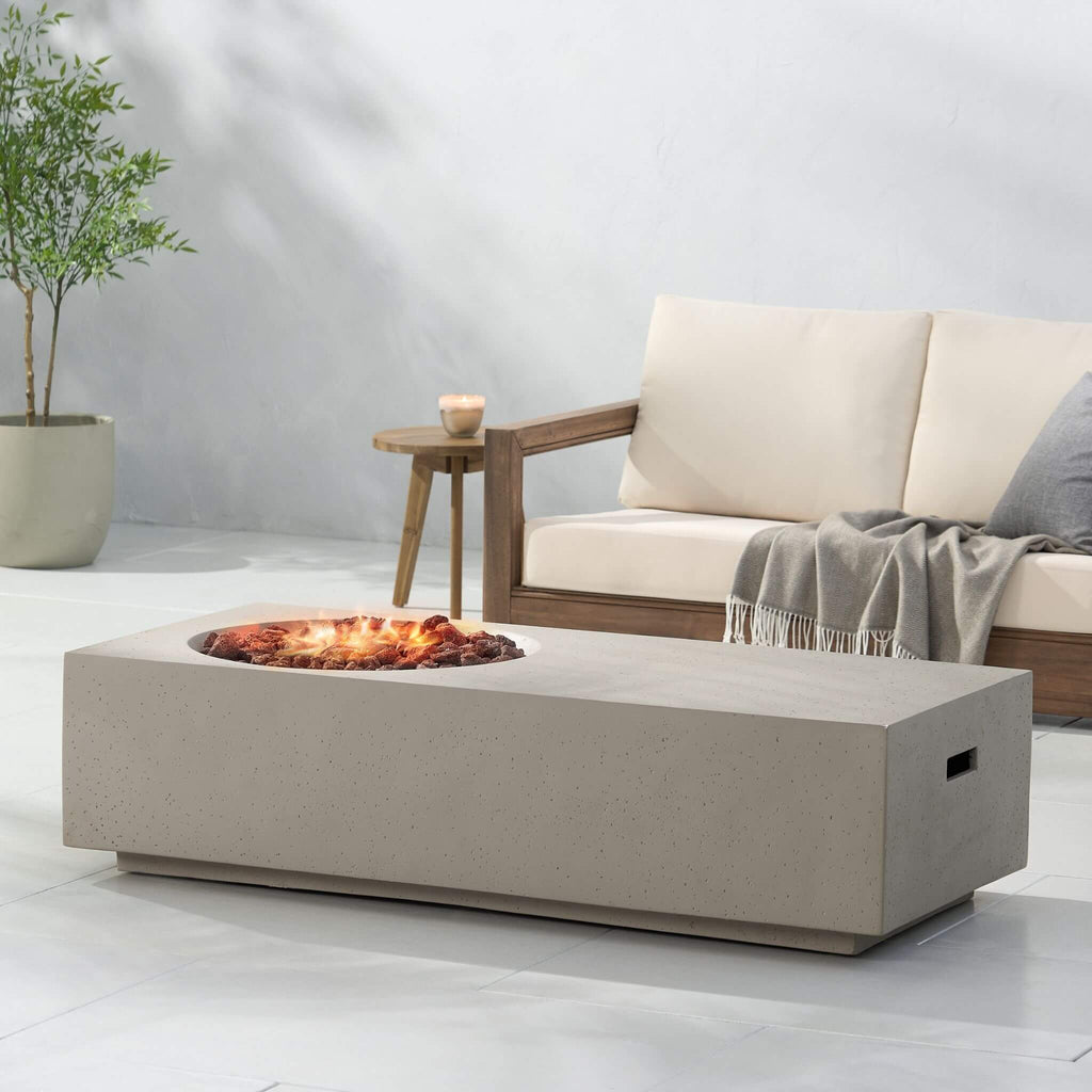 Premium 56-Inch Modern 50K BTU MGO Fire Pit Coffee Table (SAK17643)