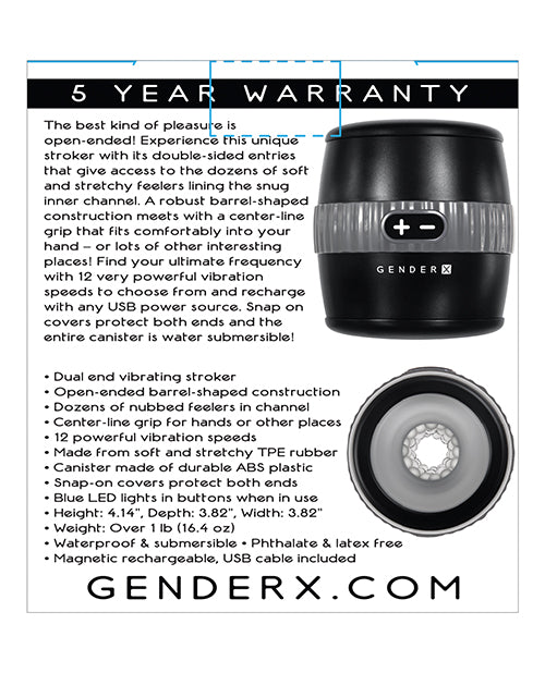 Gender X Barrel Of Fun Vibrating Stroker