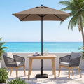 5 Foot Square Patio Market Umbrella with 4 Ribs