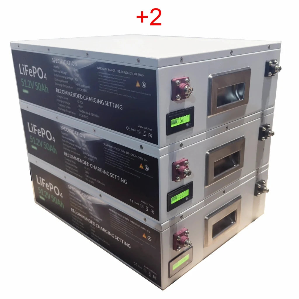 Stackable LFP Battery (14"x13"x5", 50 Lbs)
