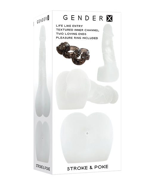 Gender X Stroke & Poke Stroker - Clear