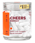 Cheers Protect | Daily Liver Supplement for Drinkers with L-Cysteine + DHM | Increase Glutathione Levels | 30 Doses | Cysteine Dihydromyricetin Milk Thistle Prickly Pear B-Vitamins Ginger