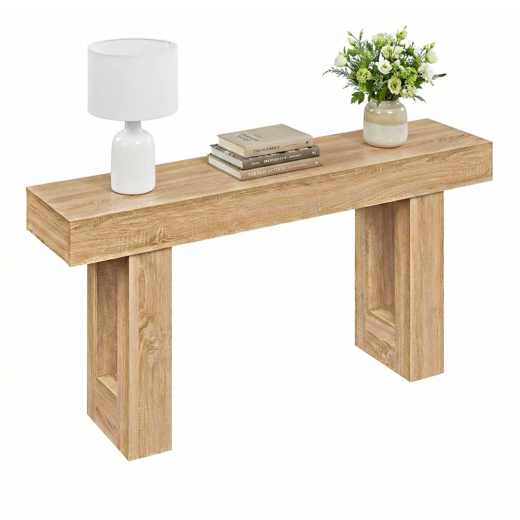 63 Inches Long Console Table Farmhouse Entryway Table with Storage
