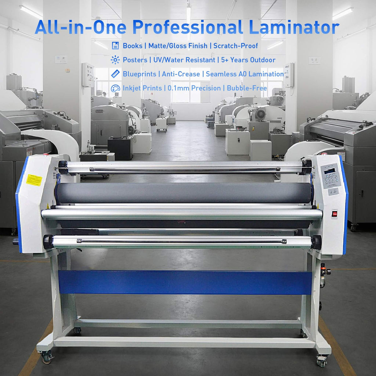 67-Inch Full-Auto Wide-Format Industrial Cold Laminator With Trimmer (SAK72193)