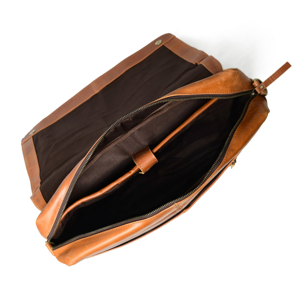 Wilson Tan Leather Crossbody Bag