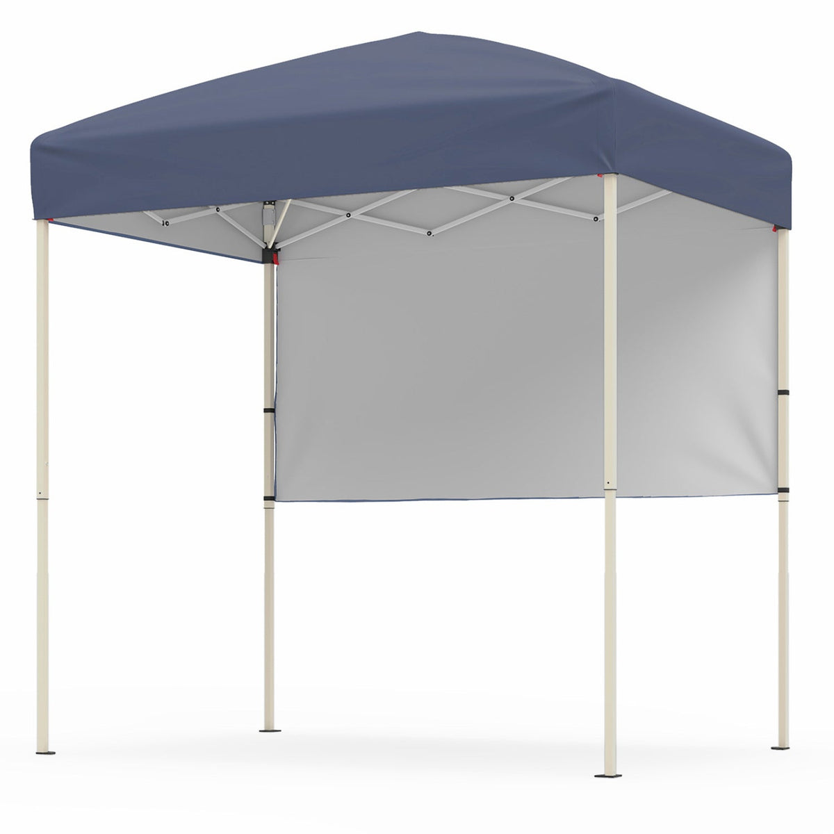 6 x 4 FT Pop-Up Canopy Tent with 1 Half Sidewall Easy Setup Folding Outdoor Sun Shelter