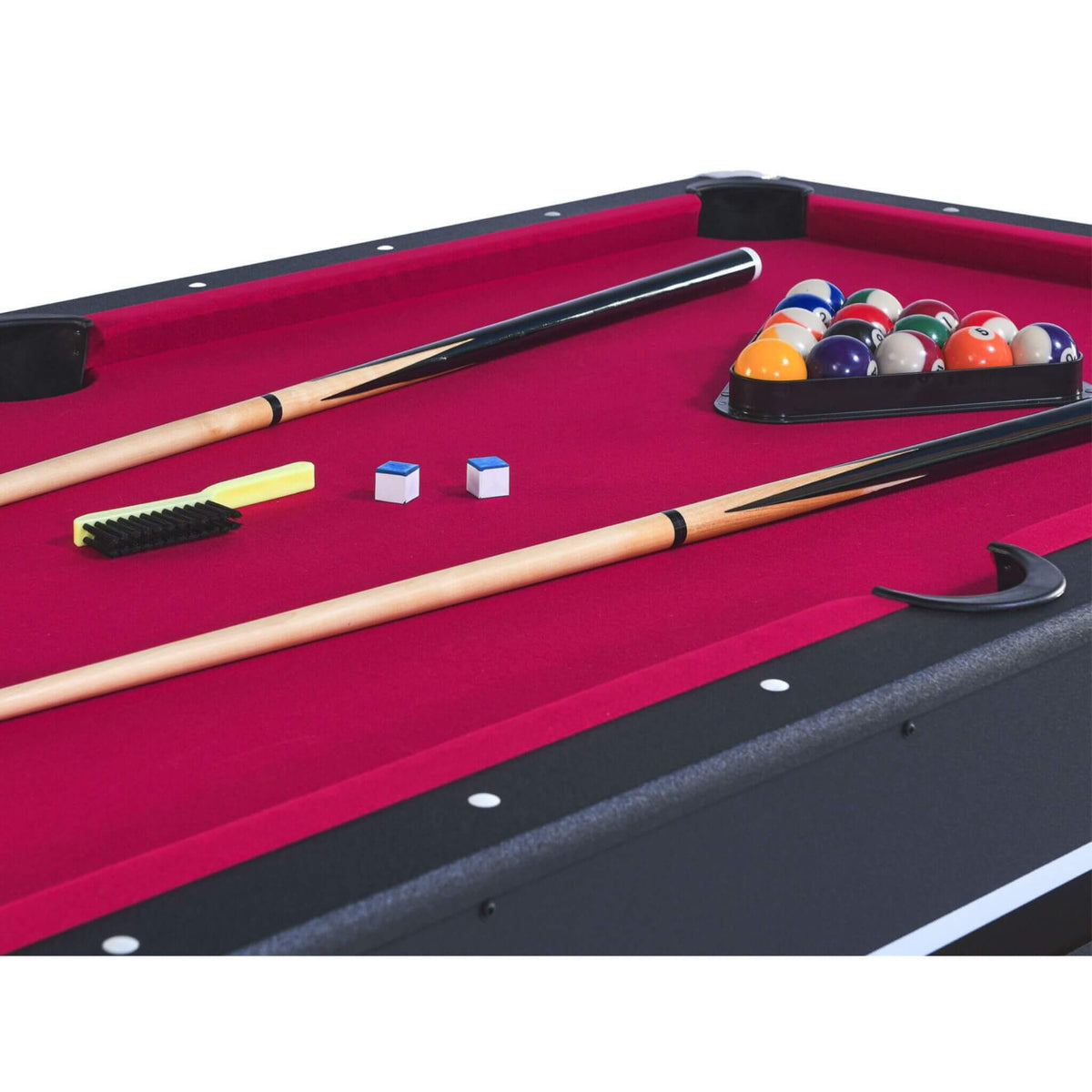 6FT Premium Wooden Multifunctional Pool Table With Table Tennis Top (SAK62741)
