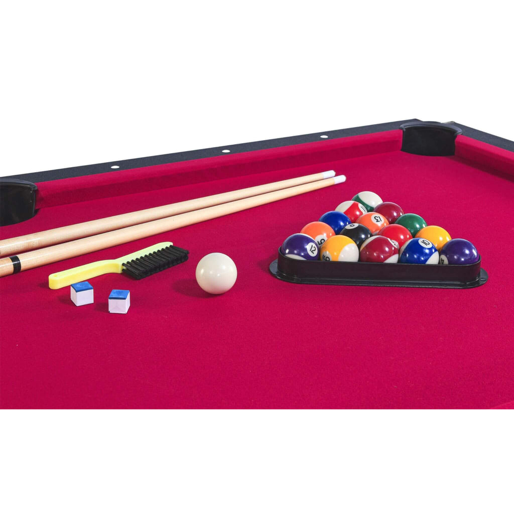 6FT Premium Wooden Multifunctional Pool Table With Table Tennis Top (SAK62741)