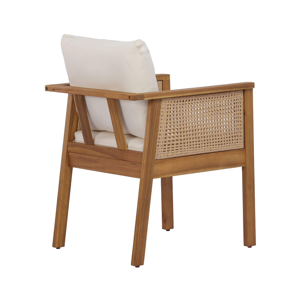 7-Piece Acacia Wood Outdoor Dining Set With Cushions And Table (SAK14657)