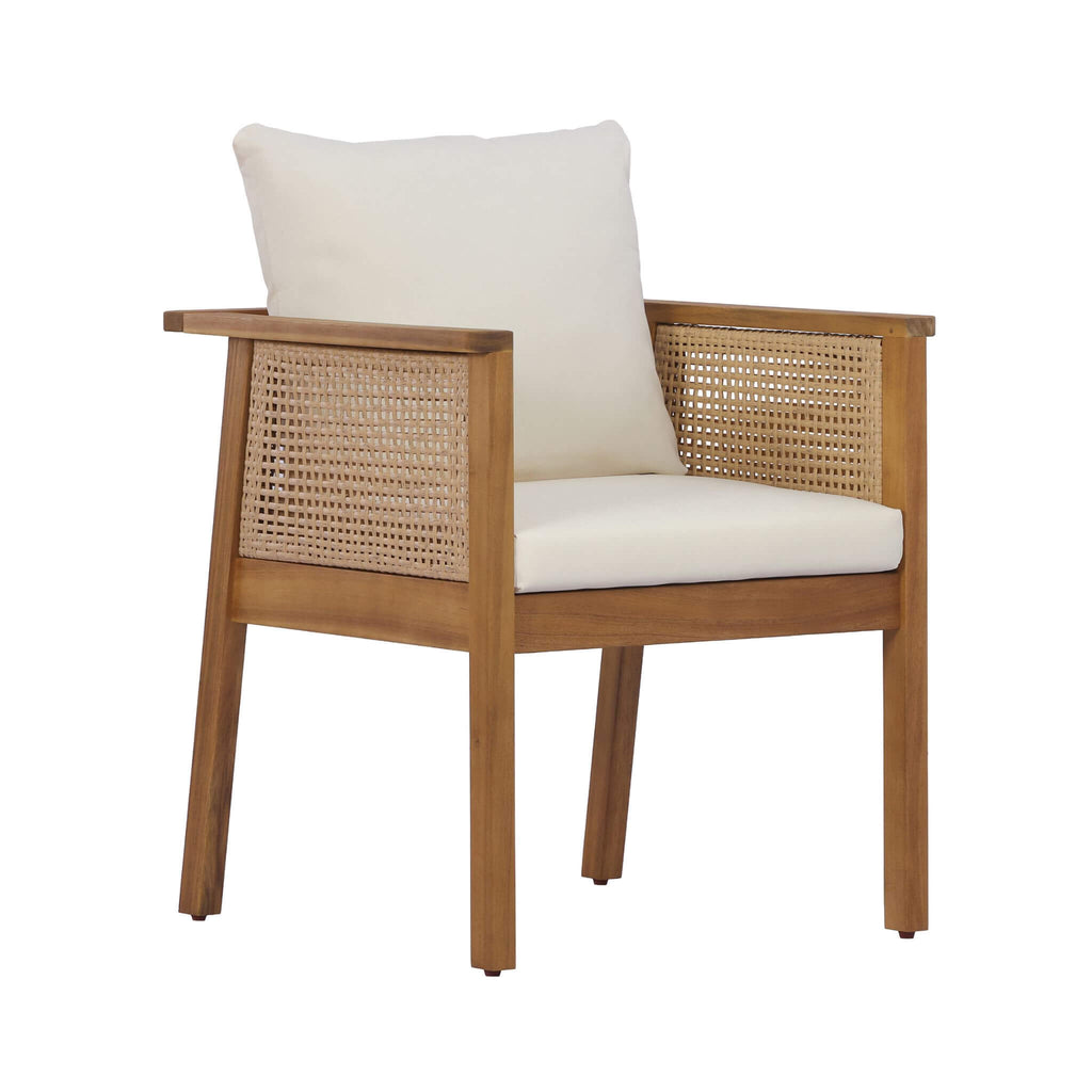 7-Piece Acacia Wood Outdoor Dining Set With Cushions And Table (SAK14657)