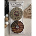 American Flag & 12 Gauge Ceramic Car Coaster