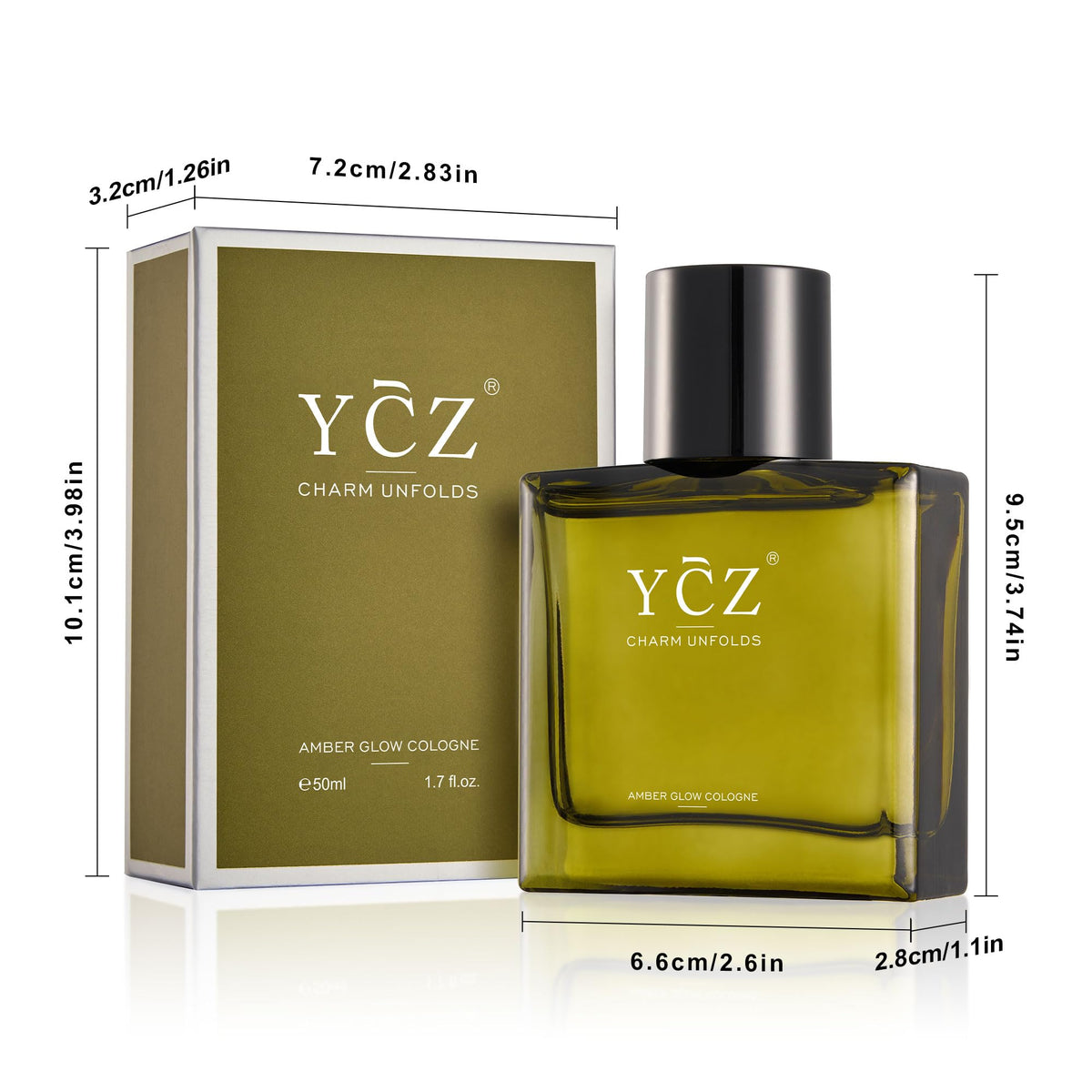 YCZ Men's Cologne Collection – 1.7 oz Long-Lasting Eau de Parfum (9 Scents)