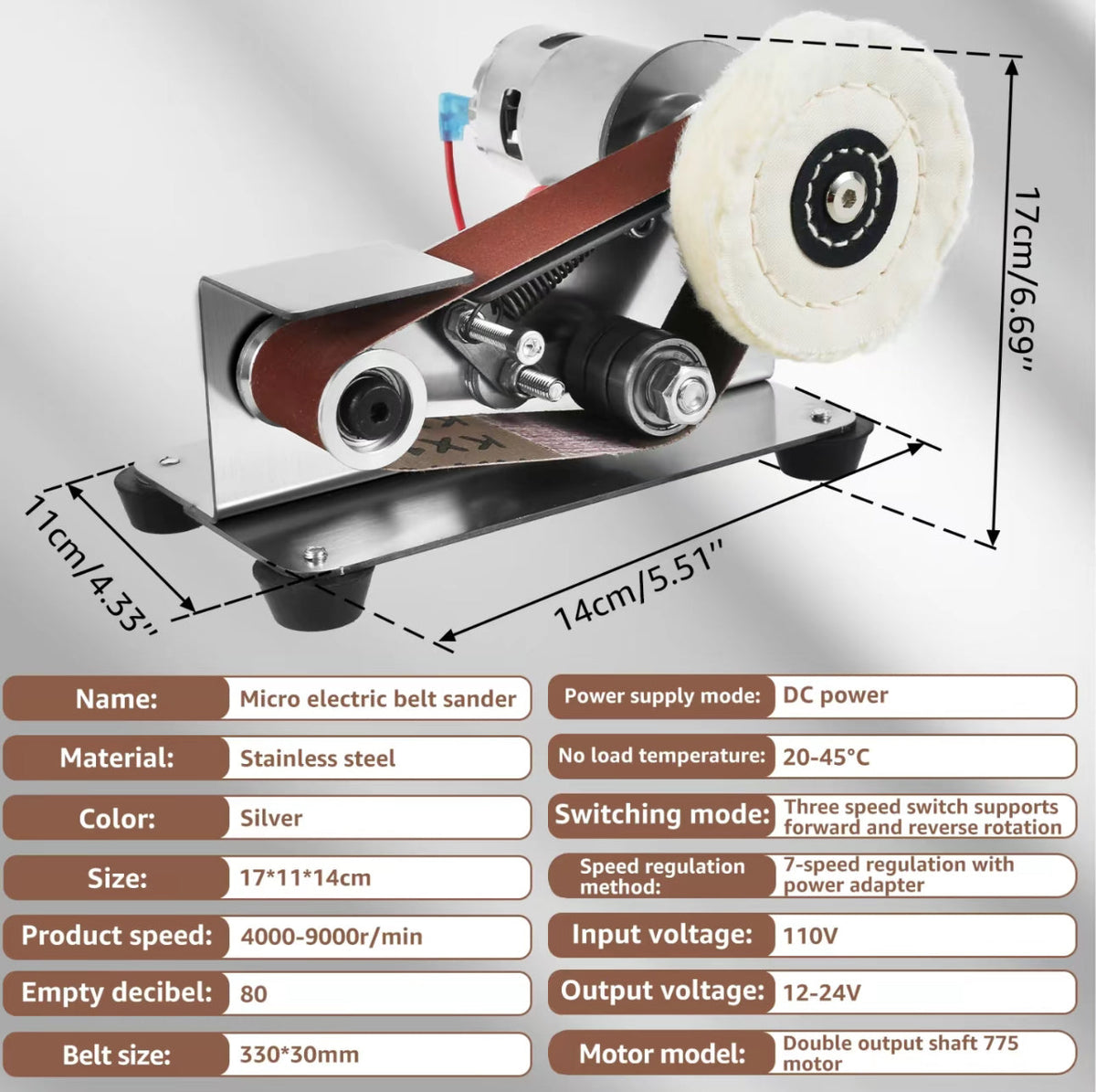 GrindMaster Mini Belt Sander