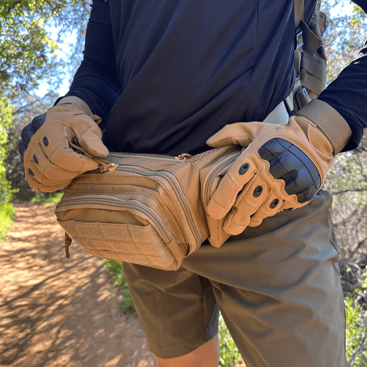 JupiterGear Tactical Military Fanny Pack Waist Bag & MOLLE EDC Pouch For Outdoor Activities