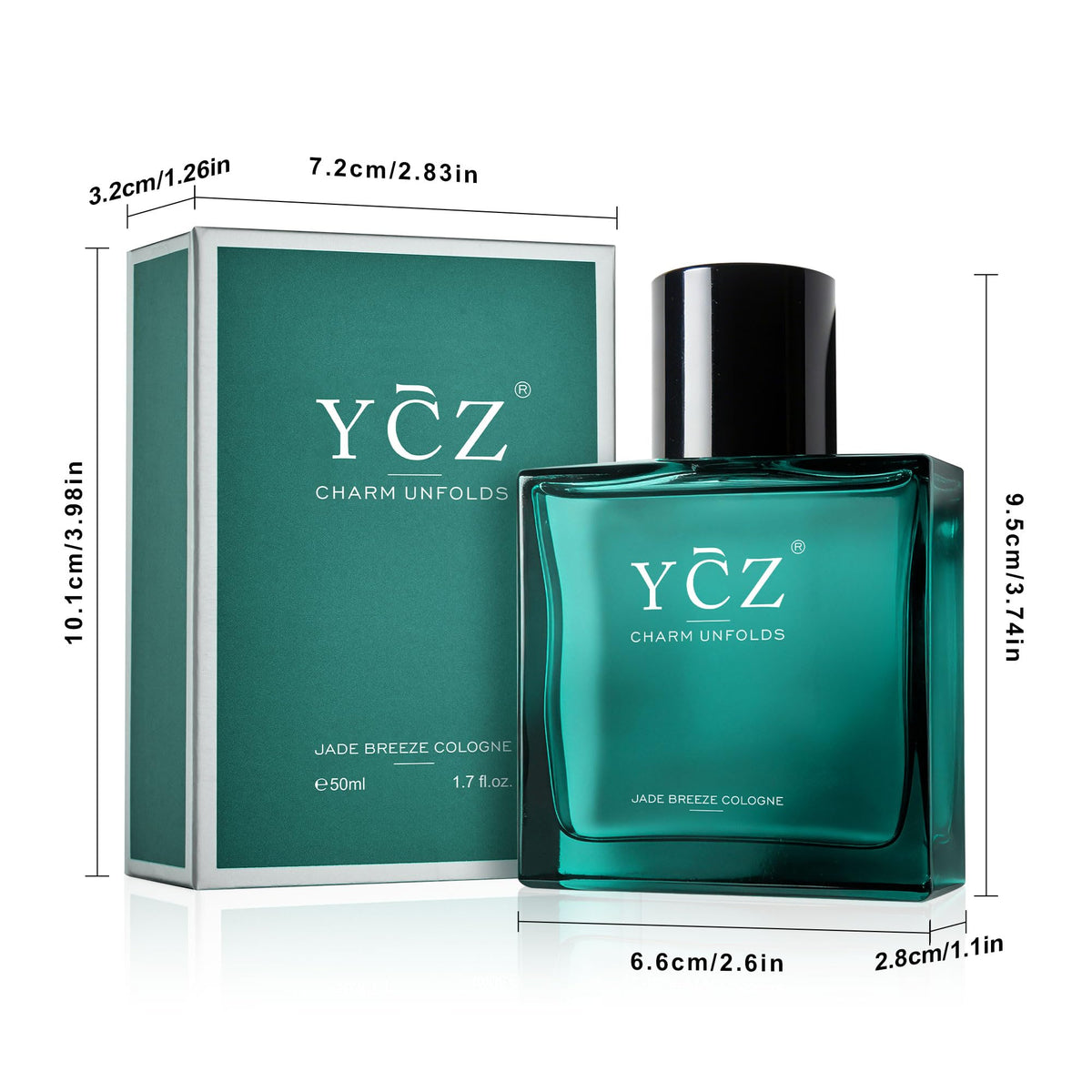 YCZ Men's Cologne Collection – 1.7 oz Long-Lasting Eau de Parfum (9 Scents)
