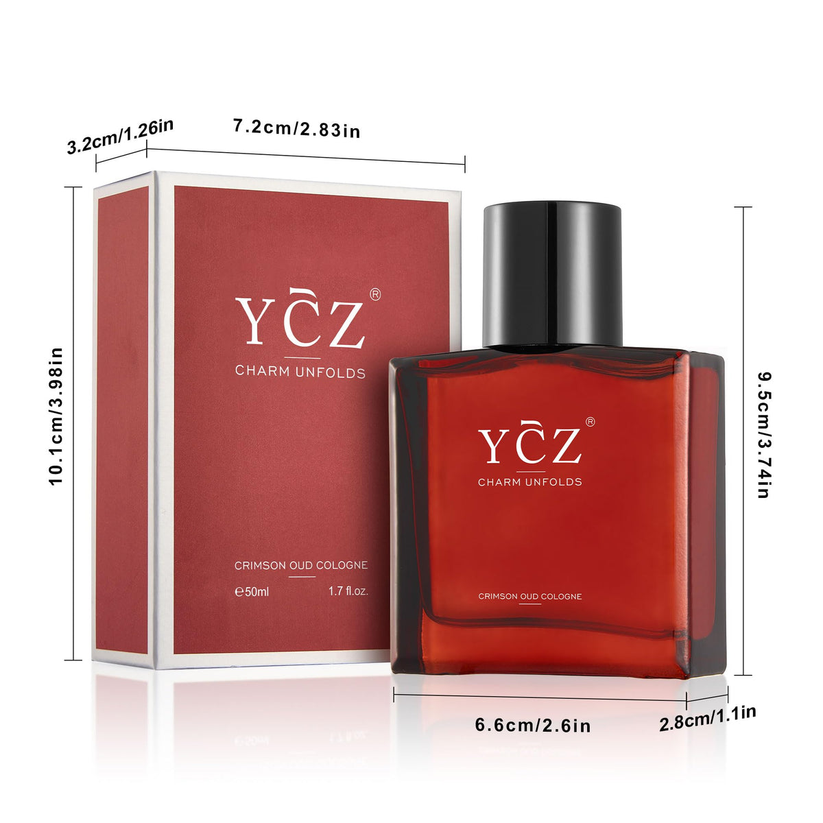 YCZ Men's Cologne Collection – 1.7 oz Long-Lasting Eau de Parfum (9 Scents)