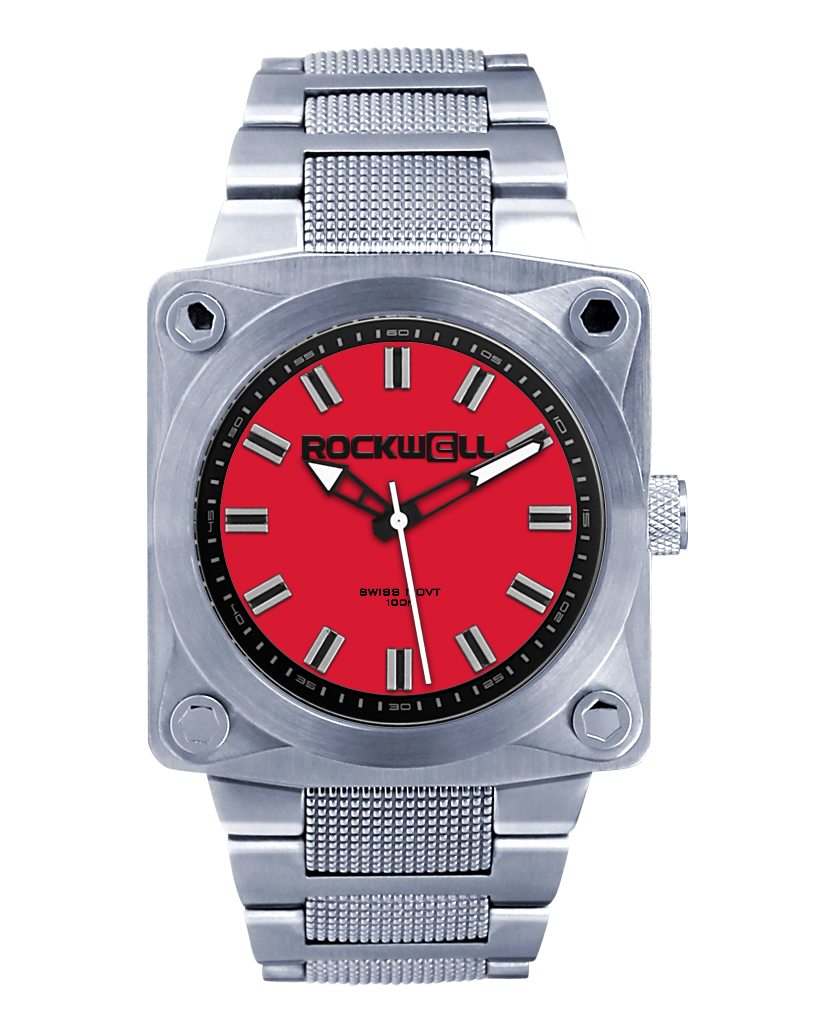 747 (Silver/Red) Watch